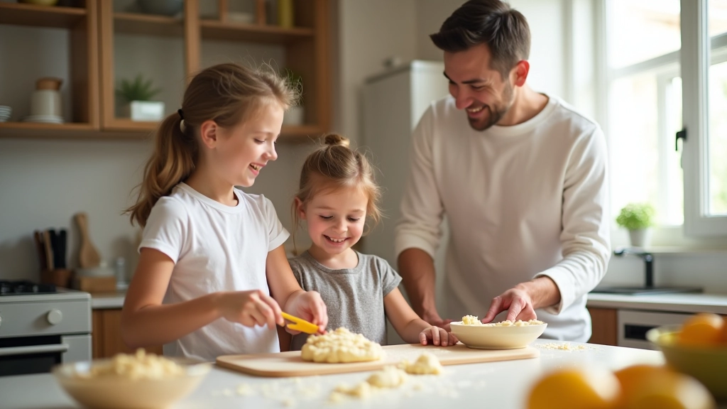 Enfants cuisine famille