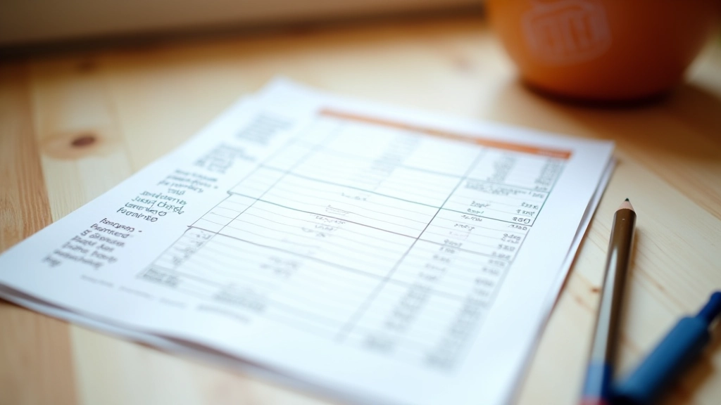 Feuille de calcul avec colonnes prix, portions et coût unitaire remplie à la main