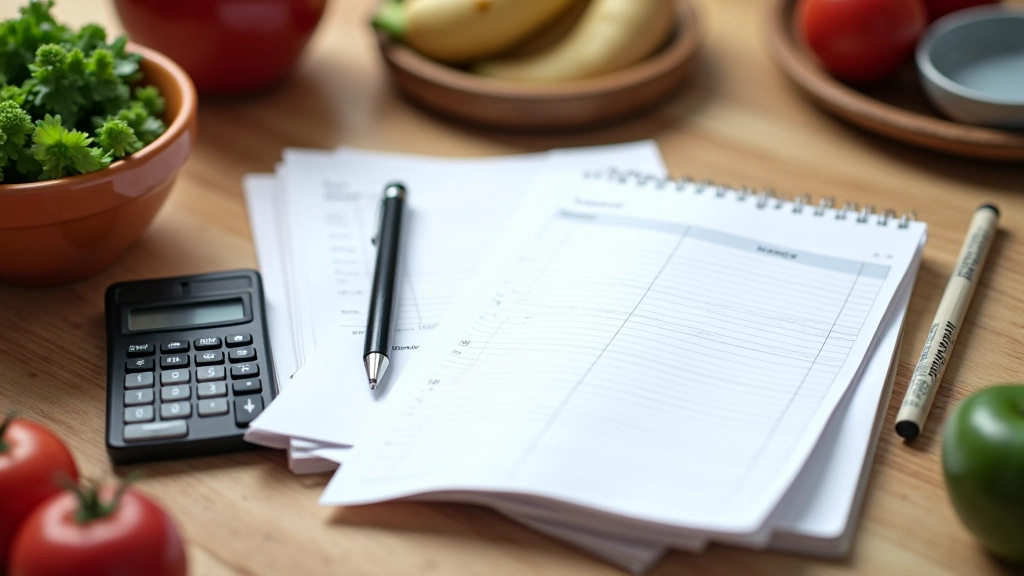 Menu et calcul budgétaire